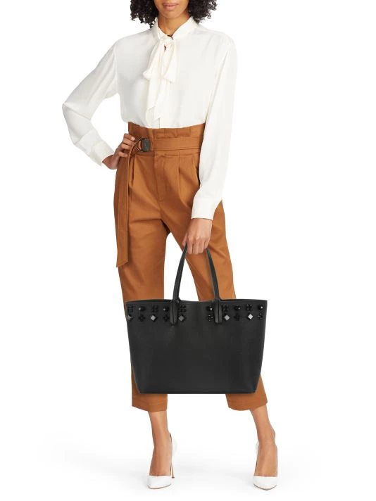 Christian Louboutin Cabata Embellished Leather Tote - Image 2