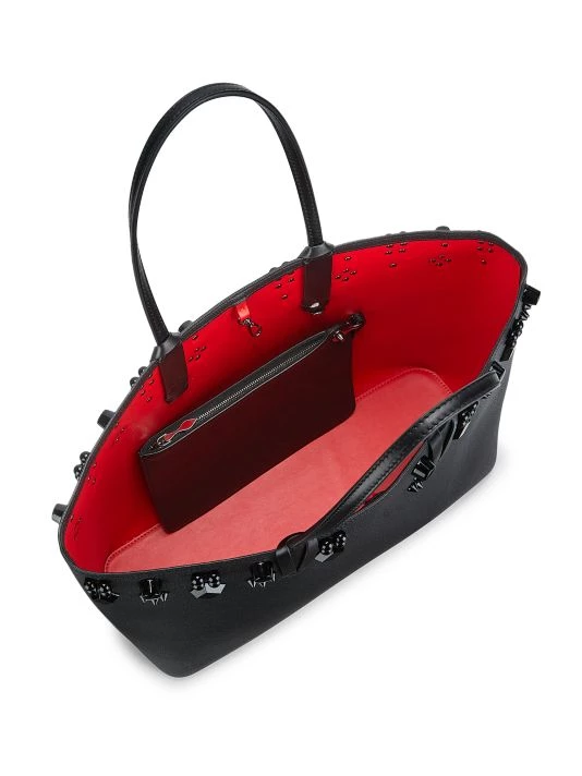 Christian Louboutin Cabata Embellished Leather Tote - Image 3