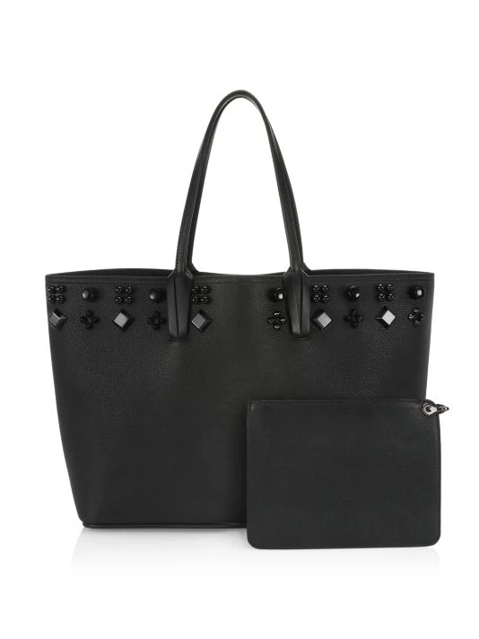 Christian Louboutin Cabata Embellished Leather Tote - Image 4