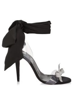 Christian Louboutin Astrinodo 100 Embellished Ankle-Tie Sandals Loubi