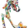 Christian Louboutin Crosse Du Desert 100 Silk Tie Sandals