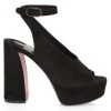 Christian Louboutin Movida Irina 130 Suede Ankle-Strap Sandals Rosy