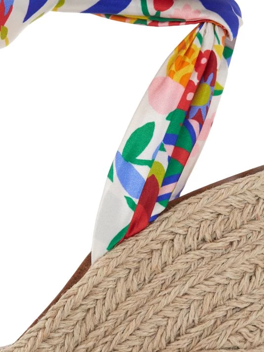 Christian Louboutin Monica Du Desert 120 Floral Wedge Sandals - Image 6