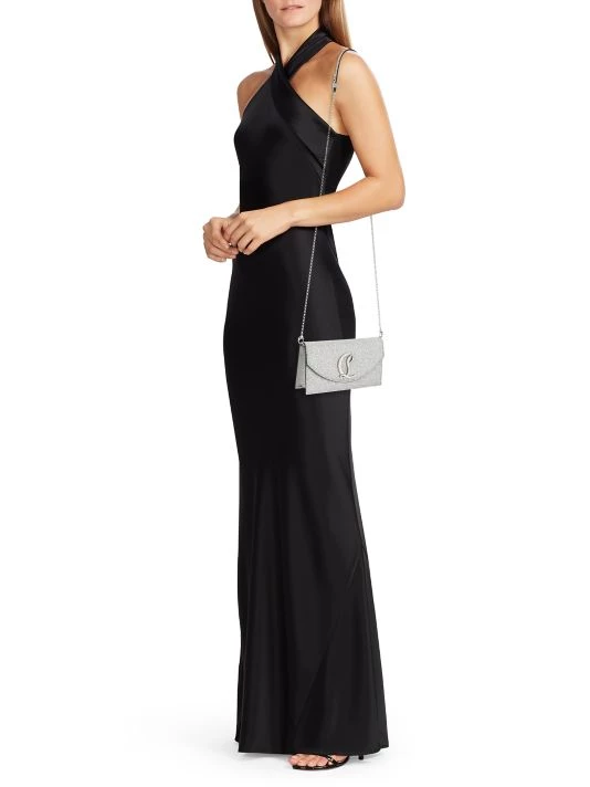 Christian Louboutin Loubi54 Glitter Clutch-On-Strap - Image 2
