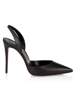 Christian Louboutin Kate 100 Slingback Leather Pumps