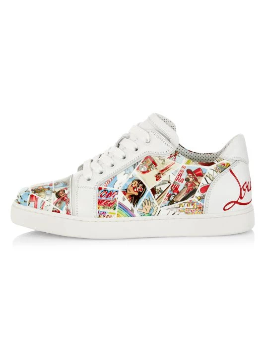 Christian Louboutin Fun Vieira Comic-Print Low-Top Sneakers