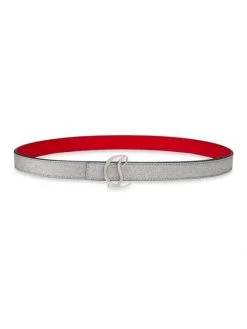 Christian Louboutin Reversible Glitter Belt
