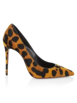 Christian Louboutin Kate 100 Leopard-Print Calf Hair Pumps