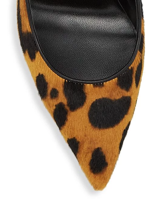 Christian Louboutin Kate 100 Leopard-Print Calf Hair Pumps - Image 4
