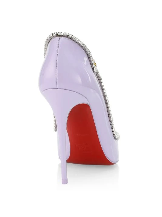 Christian Louboutin Chick Queen 100 Patent Leather Pumps Rosy - Image 3