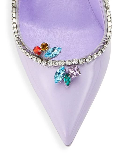 Christian Louboutin Chick Queen 100 Patent Leather Pumps Rosy - Image 4