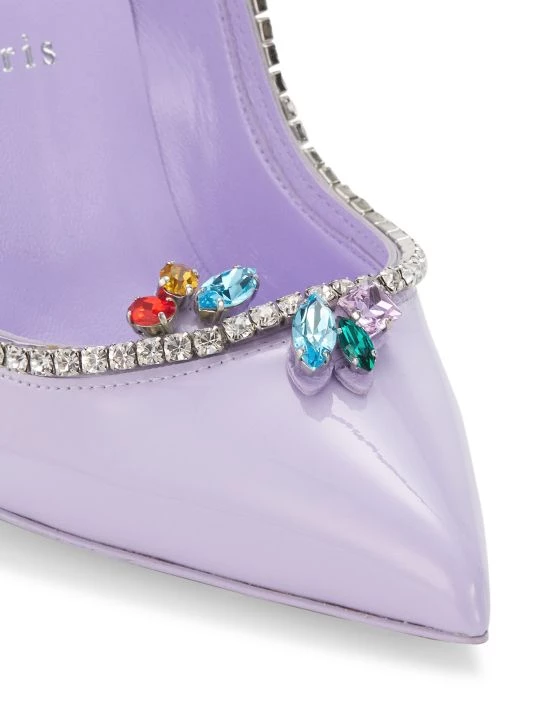 Christian Louboutin Chick Queen 100 Patent Leather Pumps Rosy - Image 6