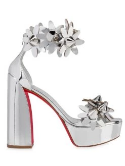 Christian Louboutin Daisy Spike 130 Alta Leather Sandals