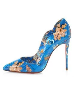 Christian Louboutin Hot Chick 100 Printed Patent Leather Pumps