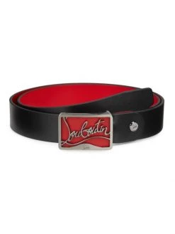 Christian Louboutin Ricky Cut-To-Size Leather Belt For Men