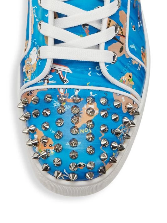 Christian Louboutin Louis Orlata Spiked High-Top Sneakers For Men - Image 4