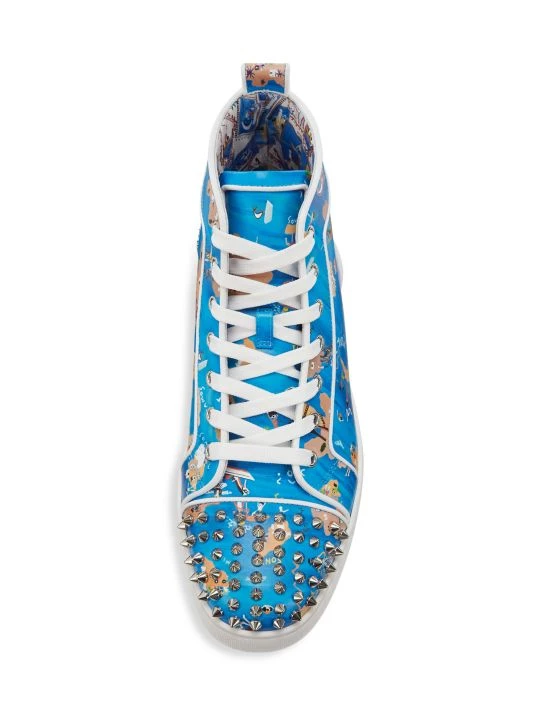 Christian Louboutin Louis Orlata Spiked High-Top Sneakers For Men - Image 5