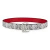 Christian Louboutin CL Logo Leather Belt Black
