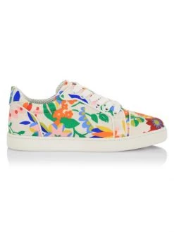 Christian Louboutin Vieira Orlato Satin Crepe Sneakers