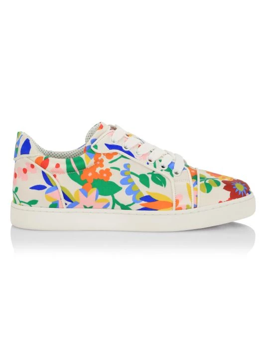 Christian Louboutin Vieira Orlato Satin Crepe Sneakers