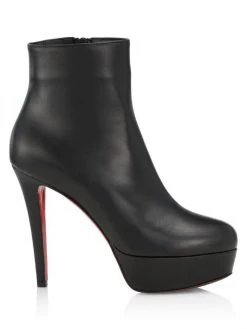 Christian Louboutin Bianca 120 Leather Platform Booties