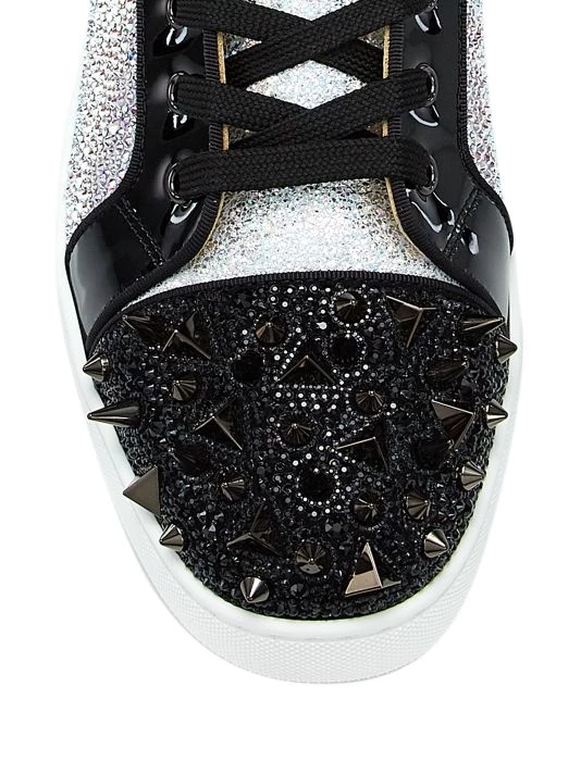 Christian Louboutin Louis Strass Lace-Up Sneakers For Men - Image 4
