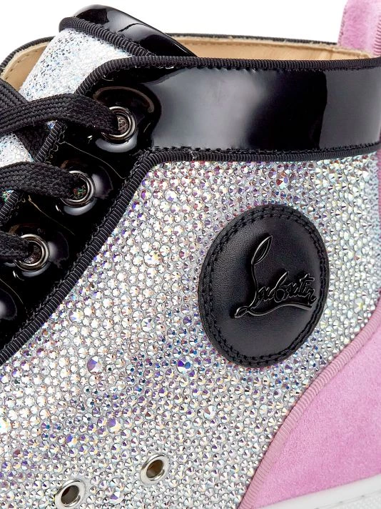Christian Louboutin Louis Strass Lace-Up Sneakers For Men - Image 6