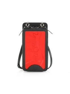 Christian Louboutin Loubi Grained Leather Phone Box For Men