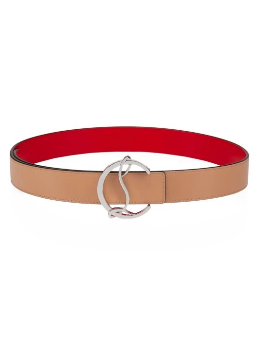 Christian Louboutin Logo Leather Belt