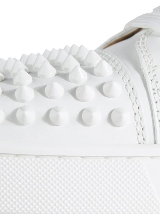 Christian Louboutin Louis Junior Spikes Flat Sneakers For Men Black - Image 6