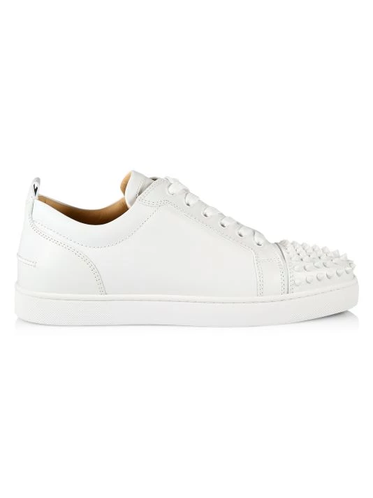 Christian Louboutin Louis Junior Spikes Flat Sneakers For Men Black - Image 7