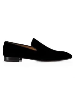 Christian Louboutin Dandelion Velvet Flats For Men