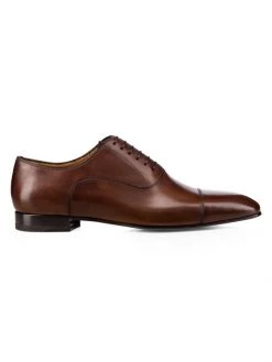 Christian Louboutin Cap-Toe Leather Oxfords For Men
