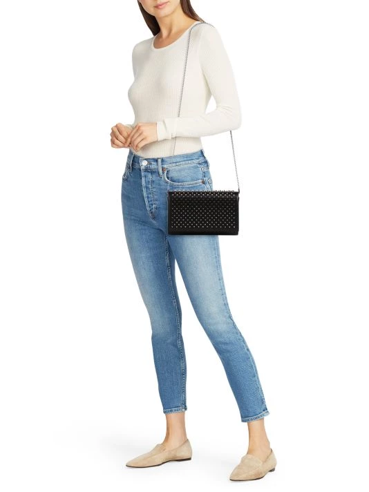 Christian Louboutin Paloma Spiked Leather Clutch - Image 2