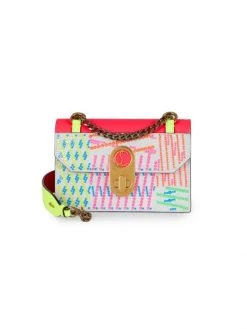 Christian Louboutin Small Elisa Crystal-Embellished Suede Shoulder Bag