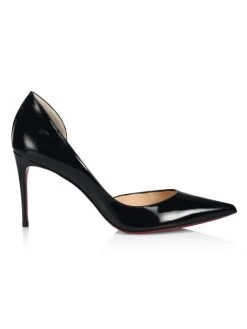 Christian Louboutin Iriza 85 Patent Leather Pumps Black