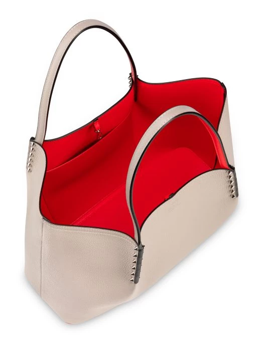 Christian Louboutin Large Cabarock Spiked Leather Tote Black - Image 2