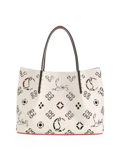 Christian Louboutin Small Cabarock Loubinthes Perforated Leather Tote