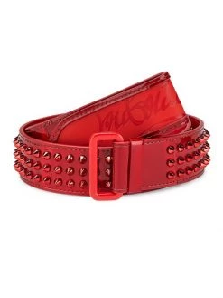 Christian Louboutin Loubi Spiked Leather Belt For Men