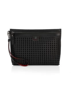 Christian Louboutin Citypouch Leather Wristlet For Men