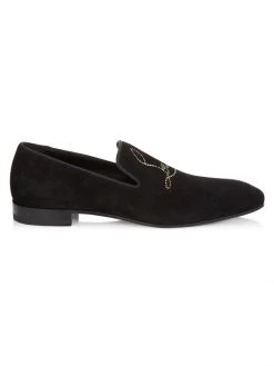 Christian Louboutin Dandelion Leather Loafers For Men Black