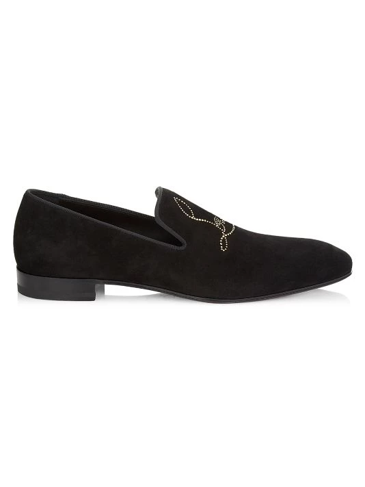 Christian Louboutin Dandelion Leather Loafers For Men Black