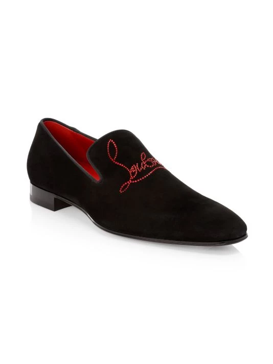 Christian Louboutin Dandelion Leather Loafers For Men Black - Image 2