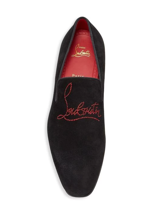 Christian Louboutin Dandelion Leather Loafers For Men Black - Image 5