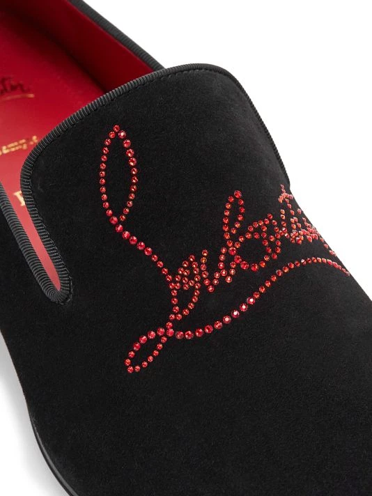 Christian Louboutin Dandelion Leather Loafers For Men Black - Image 6