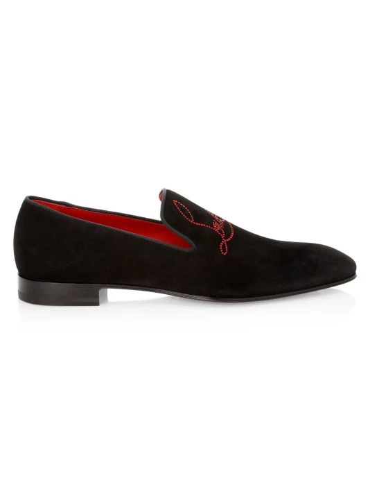 Christian Louboutin Dandelion Leather Loafers For Men Black - Image 7