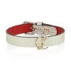 Christian Louboutin Snake-Printed Leather Wrap Bracelet