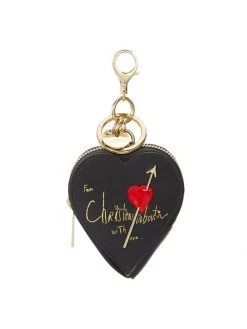 Christian Louboutin Cora Heart-Shape Leather Coin Purse