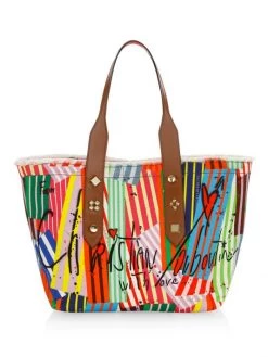 Christian Louboutin Frangibus Printed Canvas Tote
