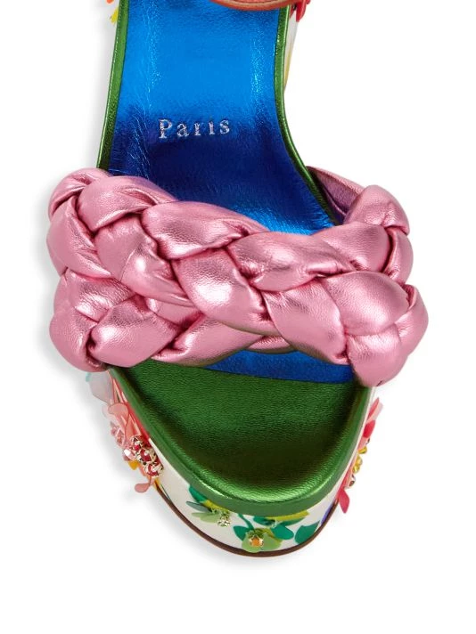 Christian Louboutin Movida Brio 130 Printed Platform Sandals - Image 4